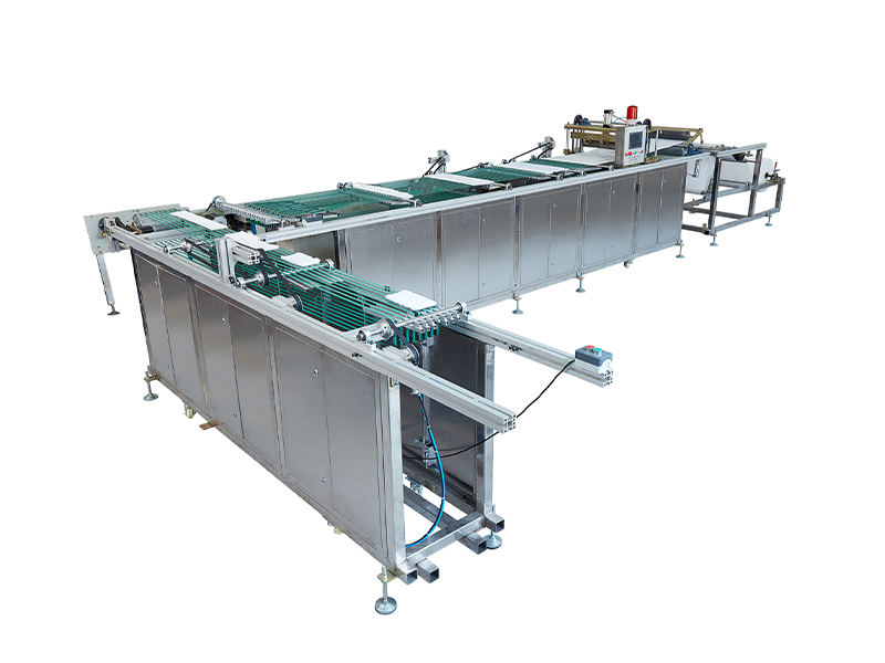Automatic vertical and horizontal gauze folding machine