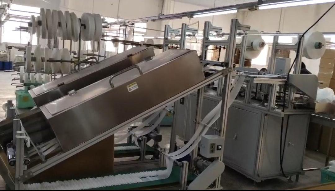 Elastic bandage production line